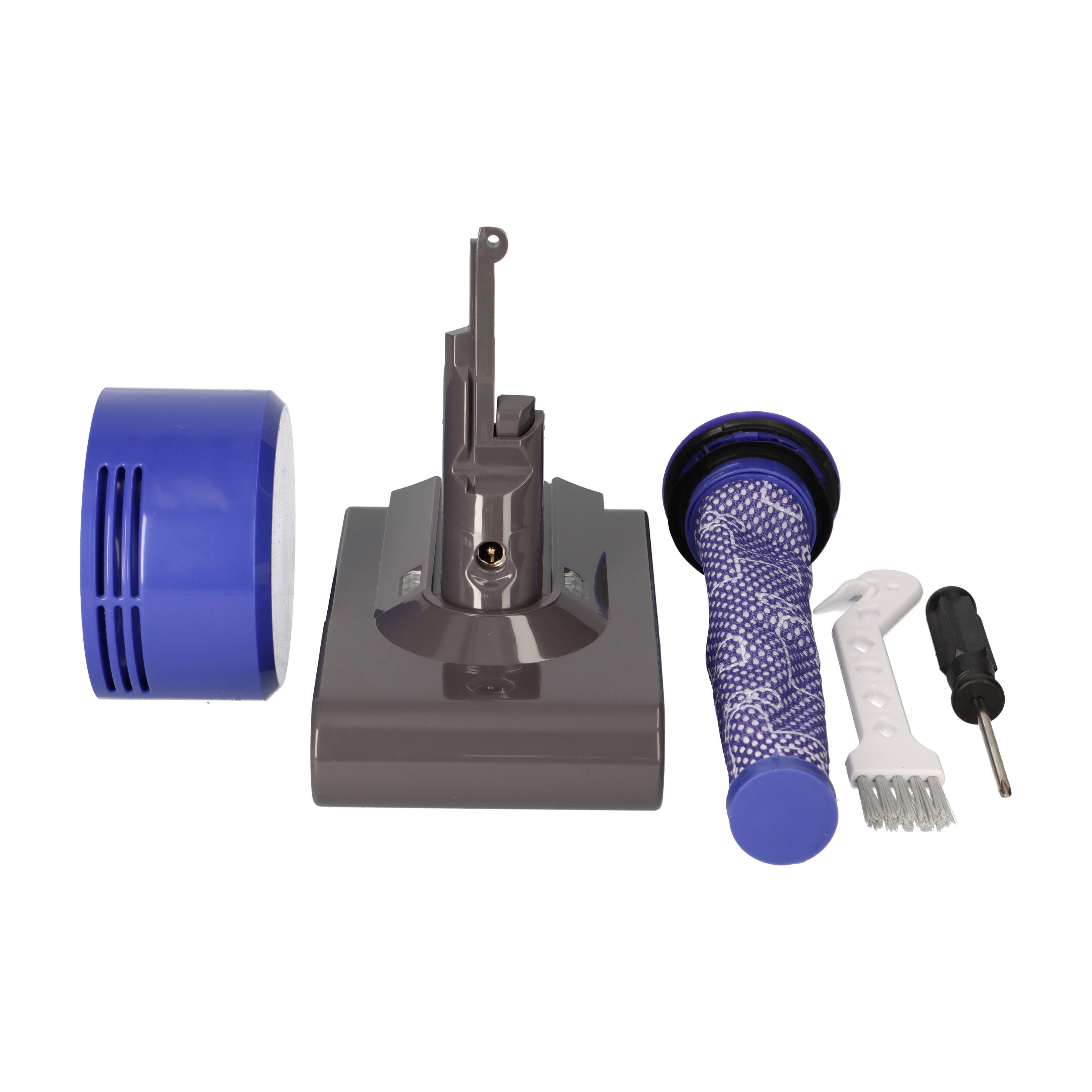 Ersatzakku für Dyson V8 Staubsauger V8 Absolute, V8 Animal, V8 Fluffy, V8 Motorhead 21,6V 6000mAh