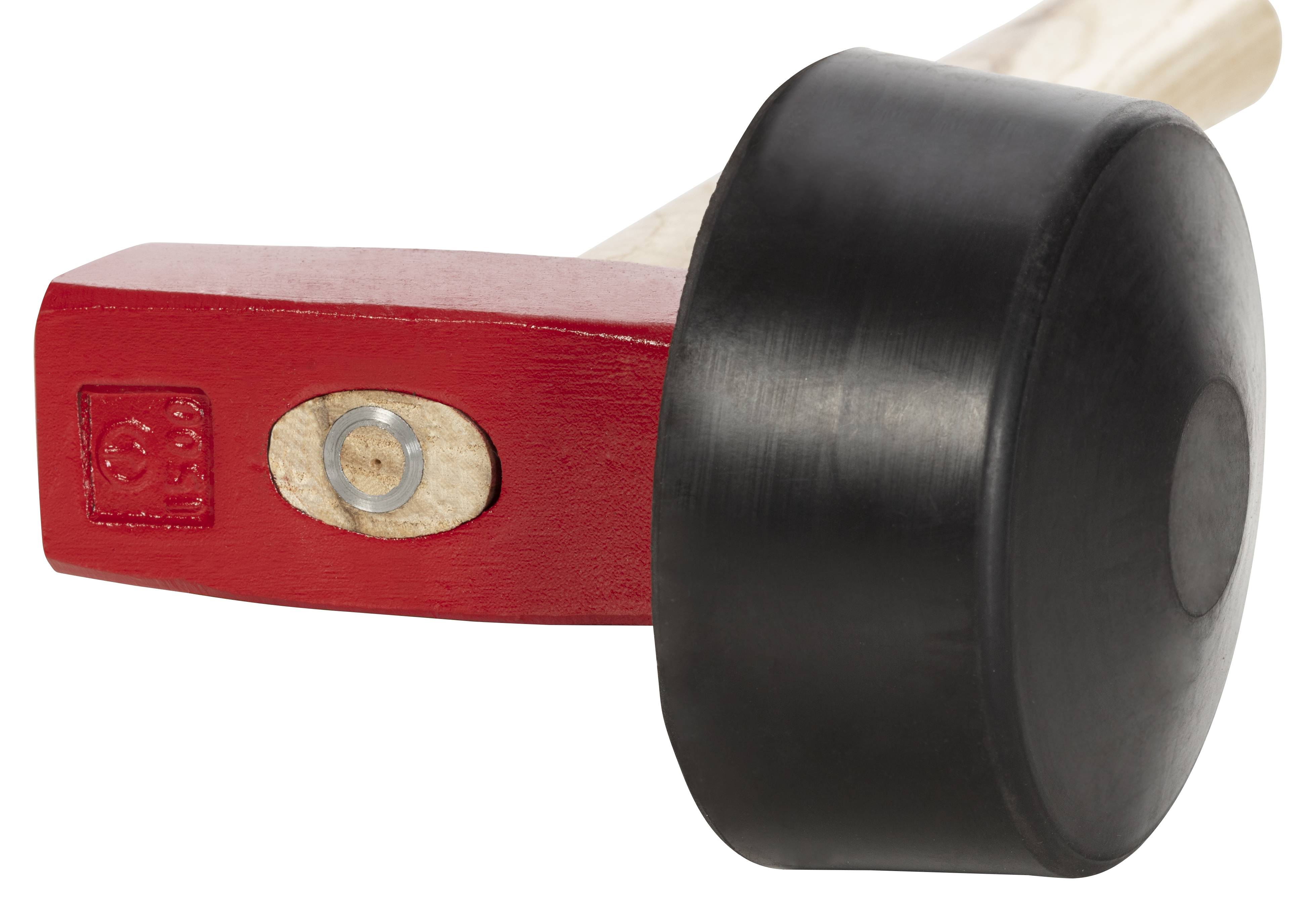 RUTHE Plattenlegerhammer 1.500g mit Eschenstiel