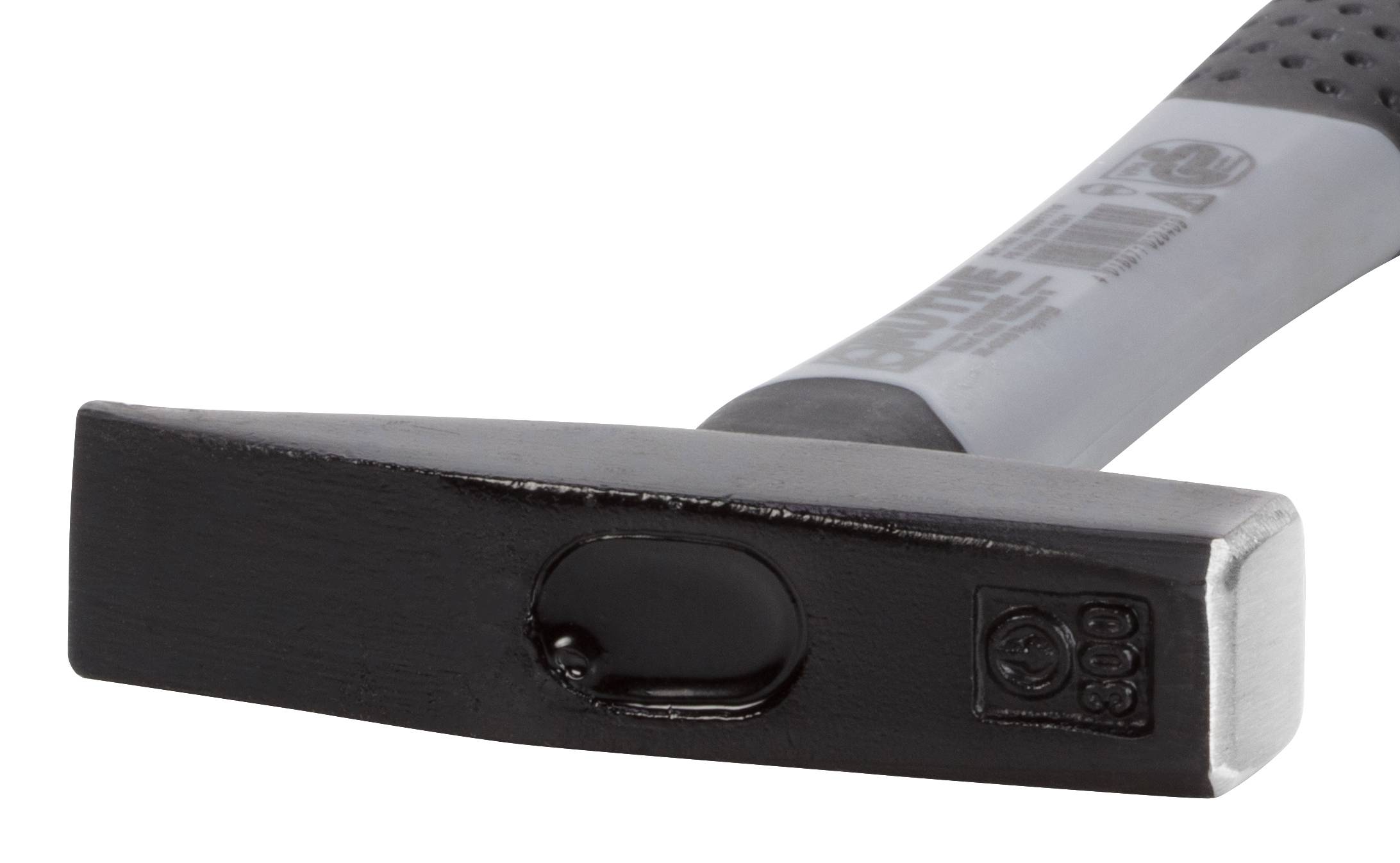 RUTHE Schlosserhammer 300g Deutsche Form mit Fiberglasstiel