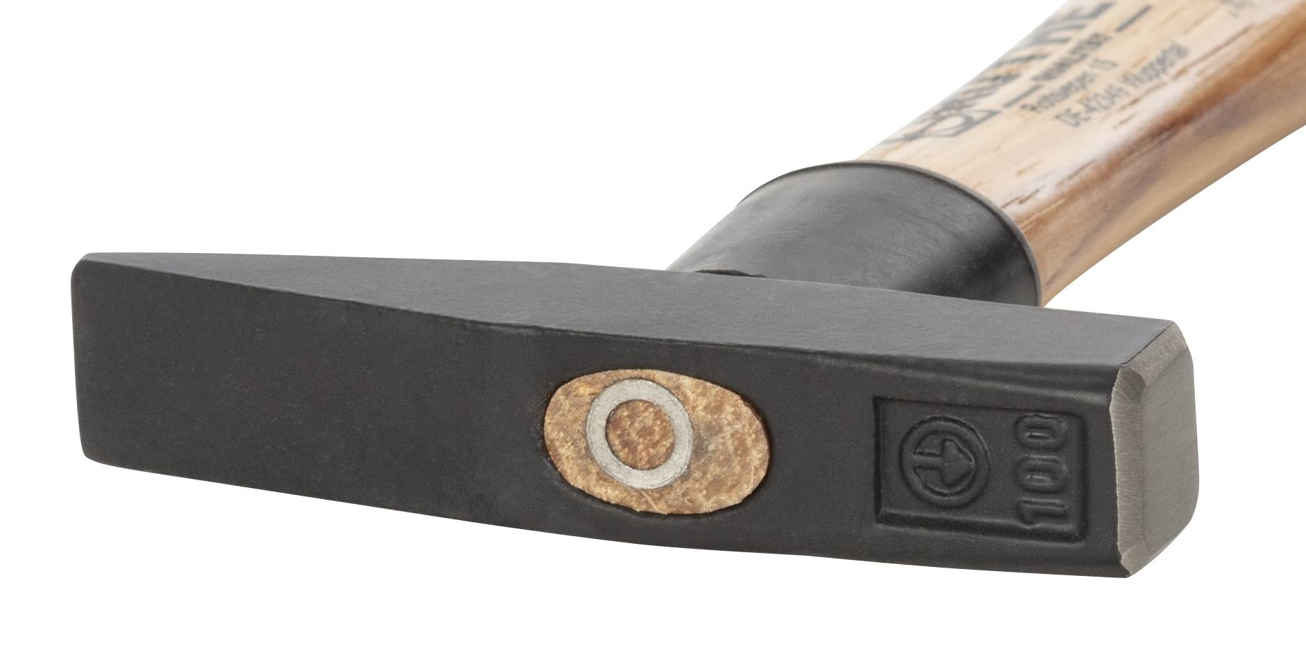 RUTHE Schlosserhammer 800g Deutsche Form mit Hickorystiel