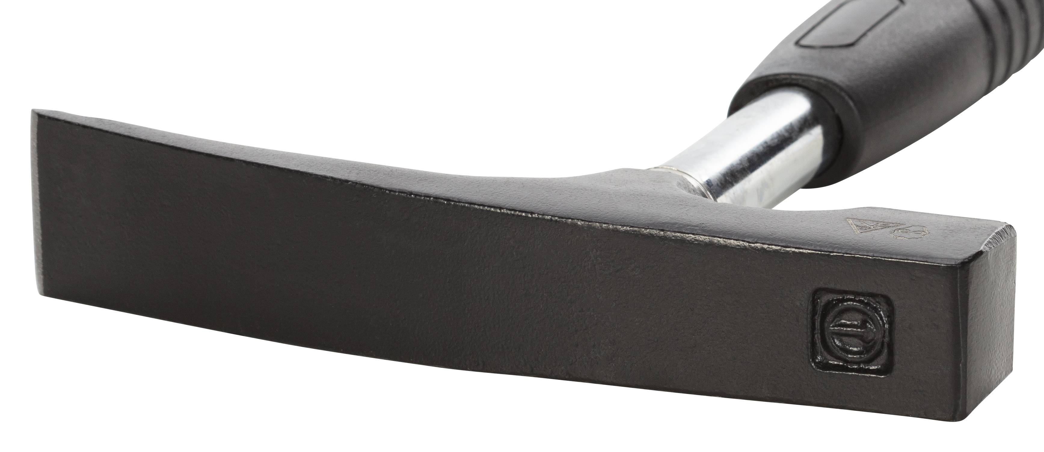 RUTHE Maurerhammer 600g Rheinische Form mit Stahlrohrstiel