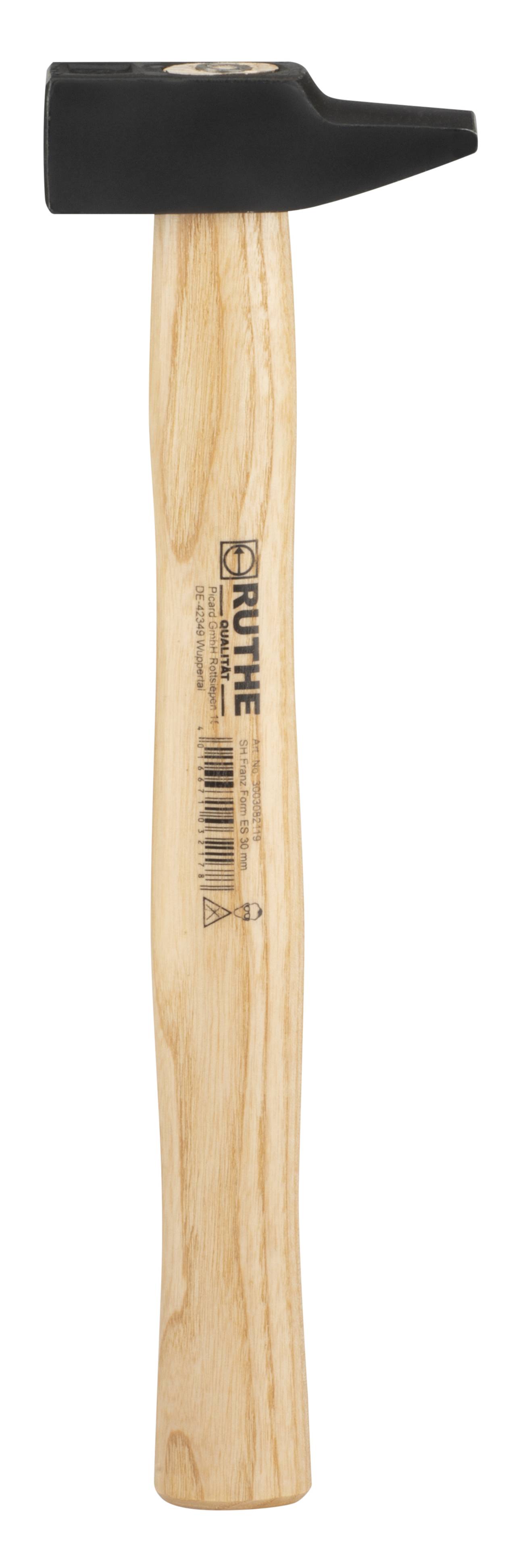 RUTHE Schlosserhammer 42 mm Französische Form mit Eschenstiel