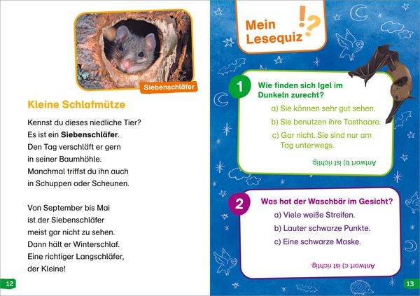 WAS IST WAS Erstes Lesen easy! Band 17. Tiere in der Nacht