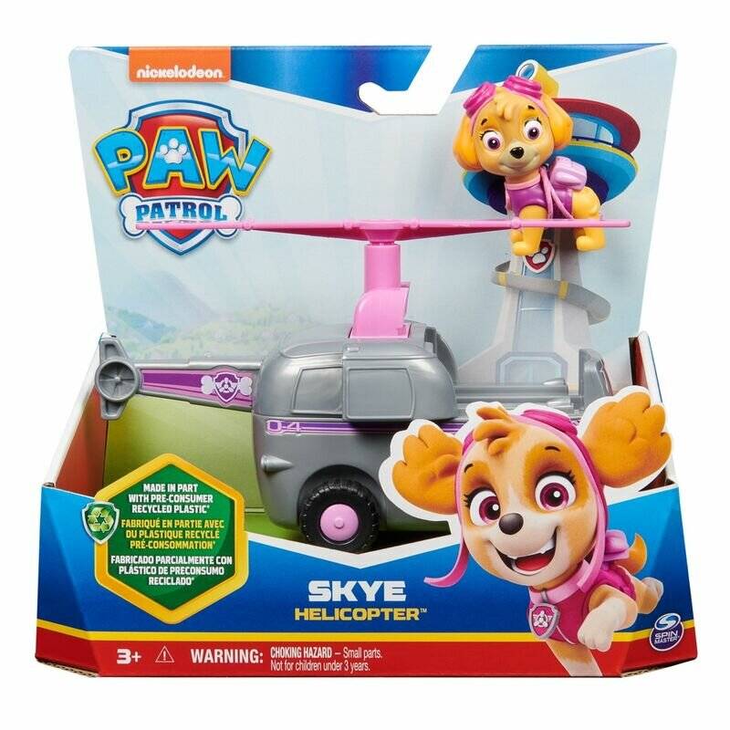 Paw Patrol - Helikopter Mit Skye-Figur (Grau/Rosa)