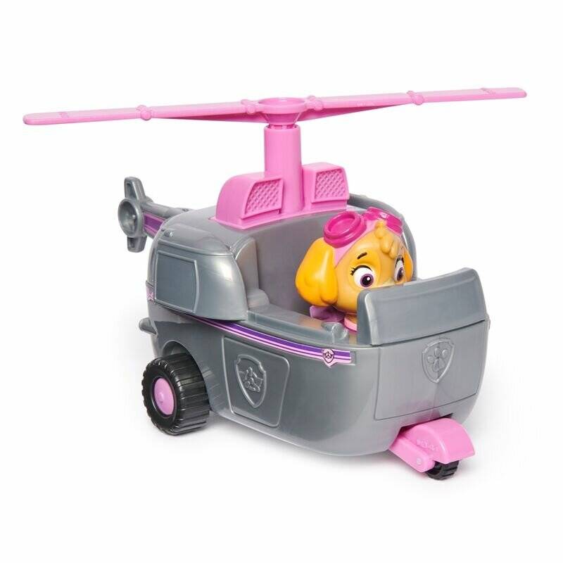 Paw Patrol - Helikopter Mit Skye-Figur (Grau/Rosa)