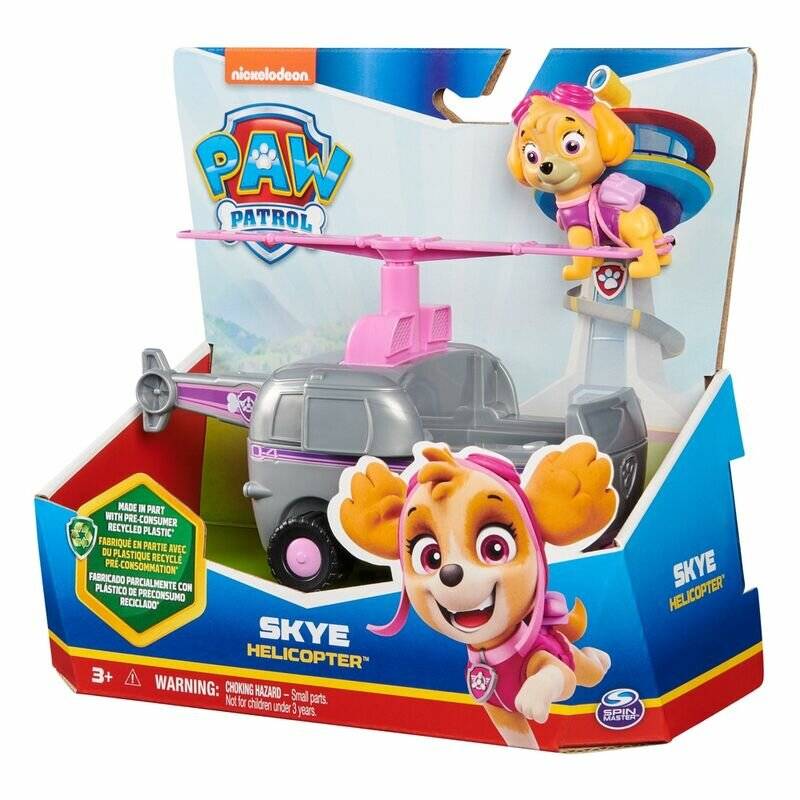 Paw Patrol - Helikopter Mit Skye-Figur (Grau/Rosa)
