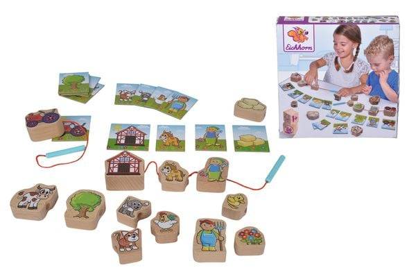 Eichhorn 100005200 - Fädelspiel aus Holz