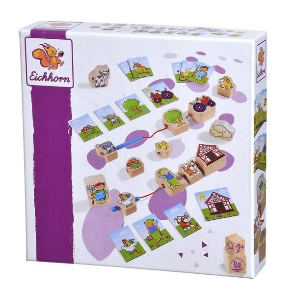 Eichhorn 100005200 - Fädelspiel aus Holz