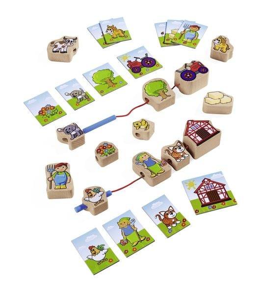 Eichhorn 100005200 - Fädelspiel aus Holz