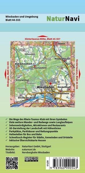 Wiesbaden und Umgebung 1 : 25 000