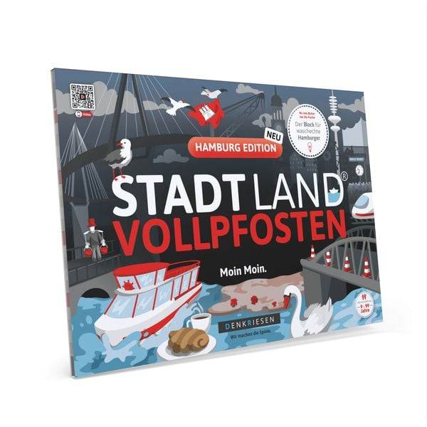 Stadt Land Vollpfosten® - Hamburg Edition - "moin Moin." - A4