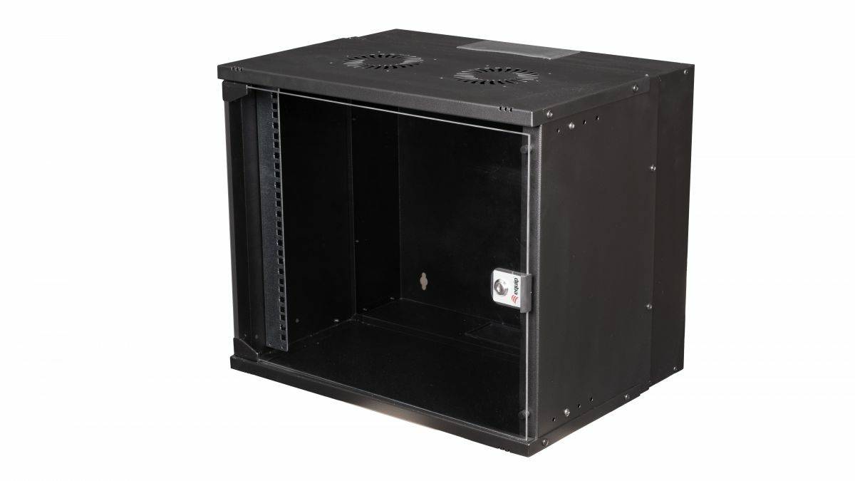 Equip 19" Wandgehäuse Glastür ECO 540x400mm 9U schwarz