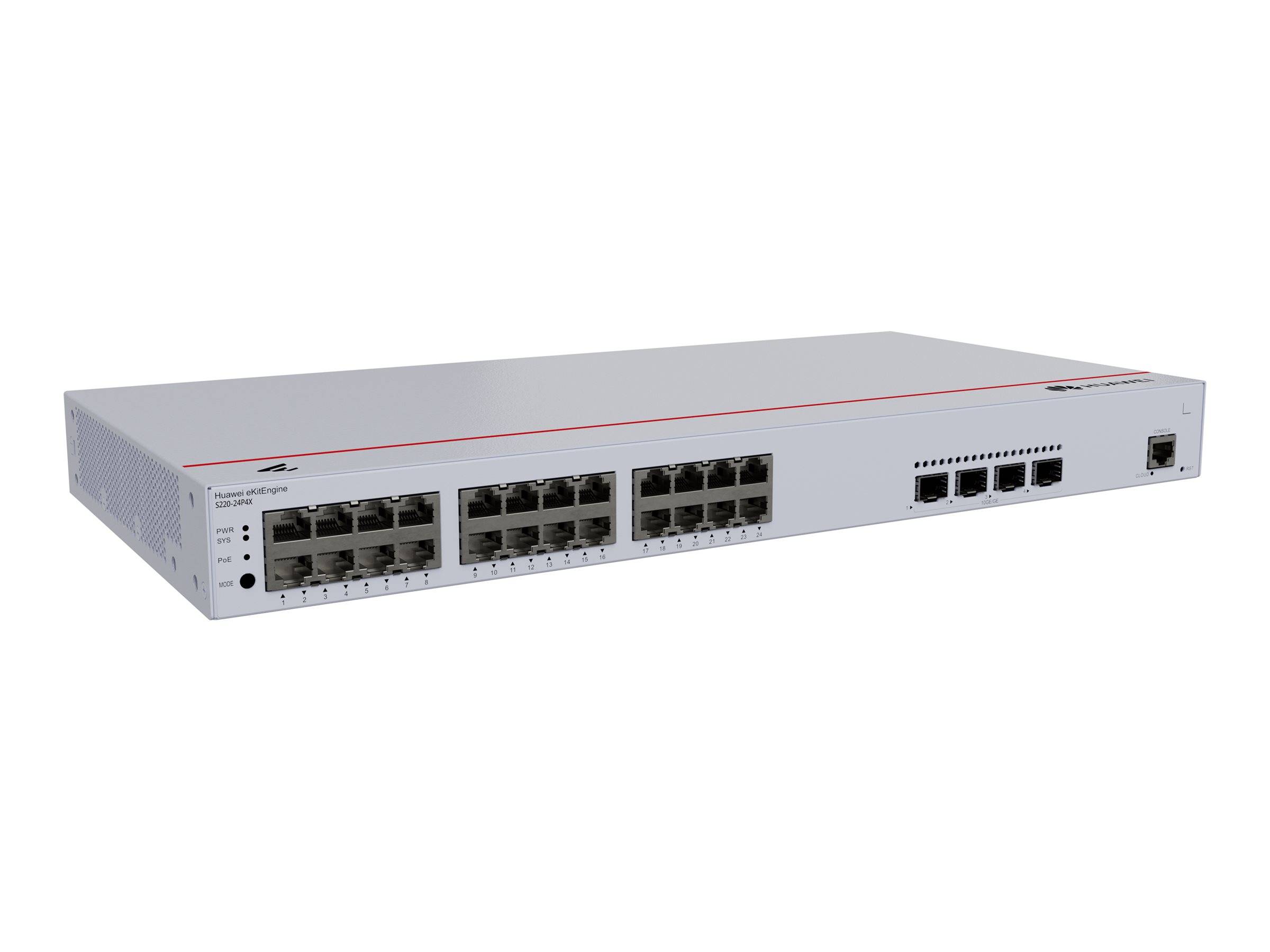 Huawei eKitEngine S220 Series S220-24P4X - Switch - managed - 24 x 10/100/1000 (PoE+)