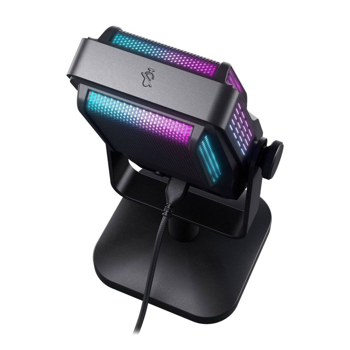 CHERRY XTRFY NGALE?R – Premium USB?Mikrofon mit Retro-RGB, Low-Cut-Filter, Cardioid-Kapsel, Plug & Play