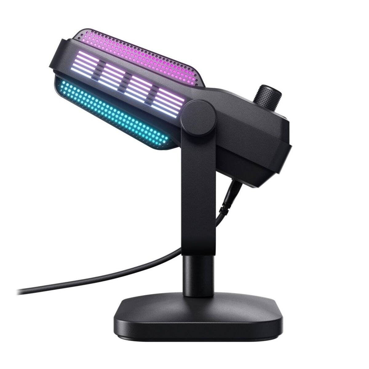 CHERRY XTRFY NGALE?R – Premium USB?Mikrofon mit Retro-RGB, Low-Cut-Filter, Cardioid-Kapsel, Plug & Play