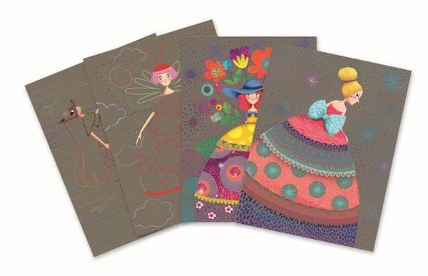 Djeco - Kratzbilder - The beauties' ball
