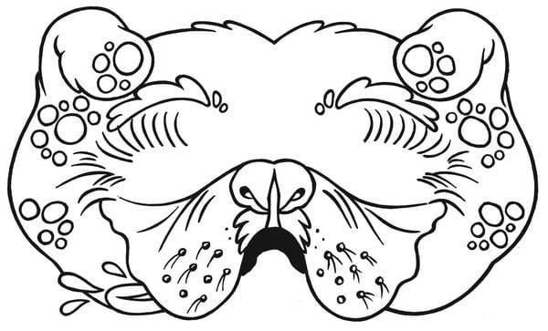Masken: Lustige Masken zum Ausmalen