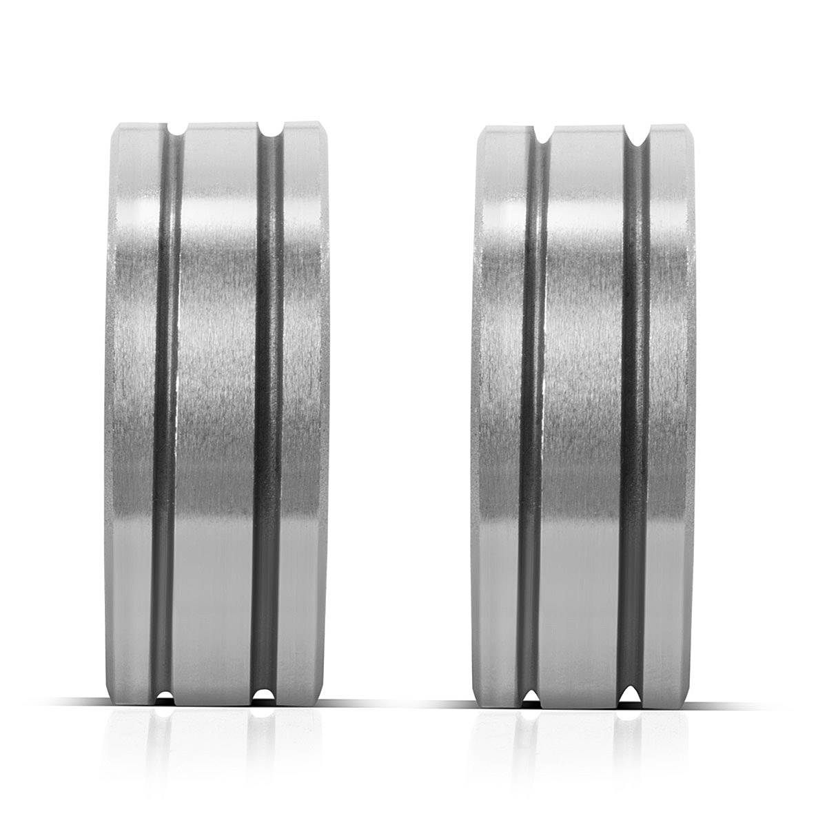 STAHLWERK Drahtführungsrolle 4er Set 0,6 / 0,8 mm 1,0 / 1,2 mm U & V Profil