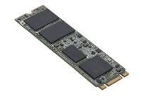 Ein Solid-State-Drive M.2 Leiterplatte mit vier Speicherchips und vergoldeter Steckkantenkontakt.