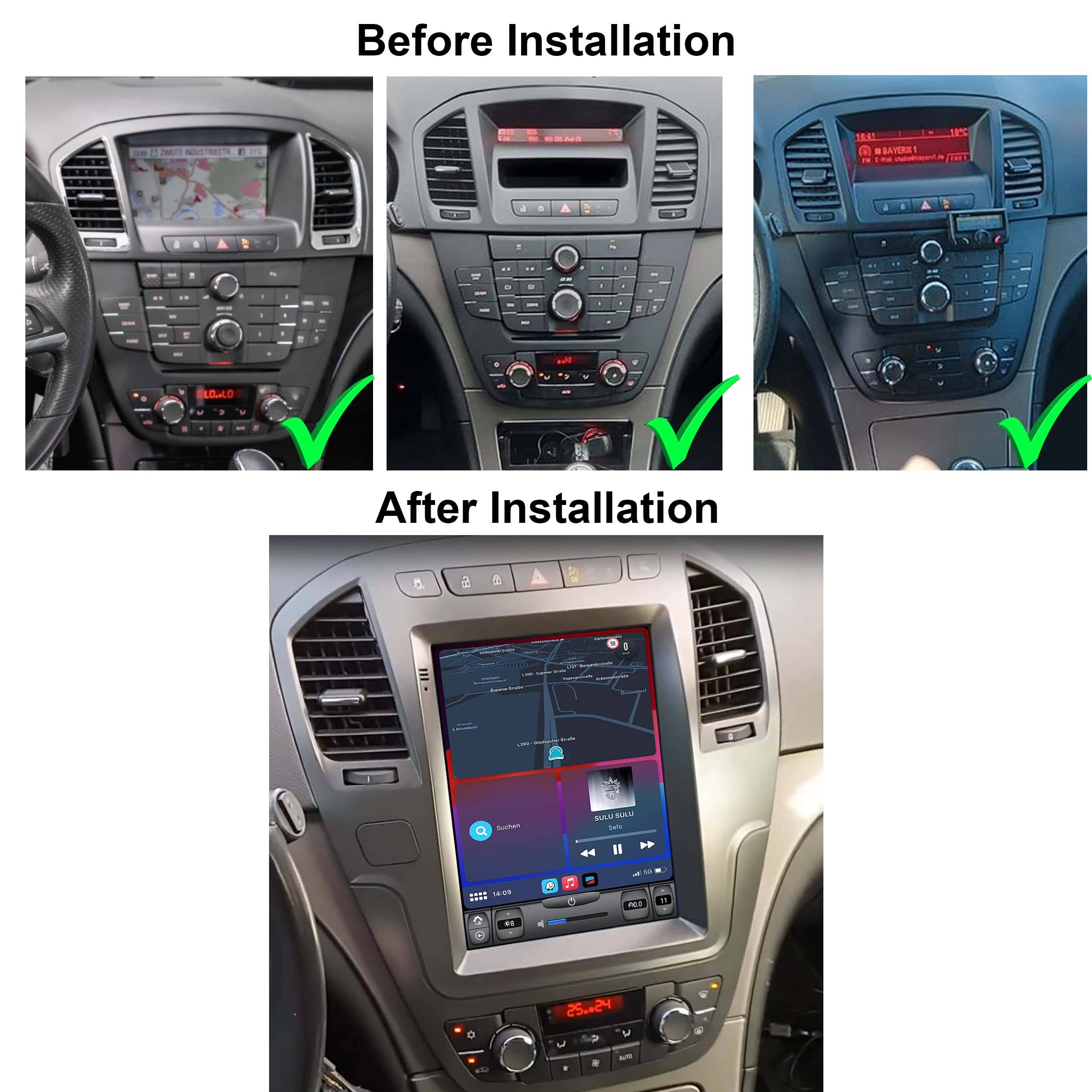 Für Opel Insignia A 08 - 14 9.7" Touchscreen Android Autoradio GPS Navi CarPlay