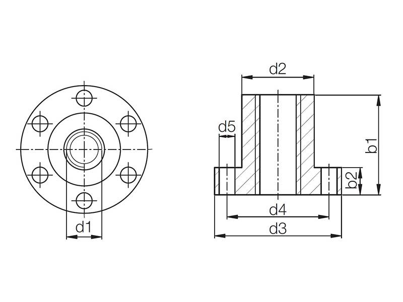 Trapezgewindemutter JFRM TR30x6 dryLin® von igus®