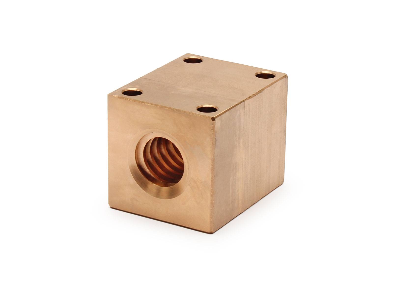 Trapezgewindemutter QBF Rotguss Tr 20x 4 Links