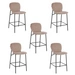 BARHOCKER CELDA - Menge: 5, Farbe: Samt Hellbraun BARHOCKER CELDA - Menge: 5, Farbe: Samt Hellbraun