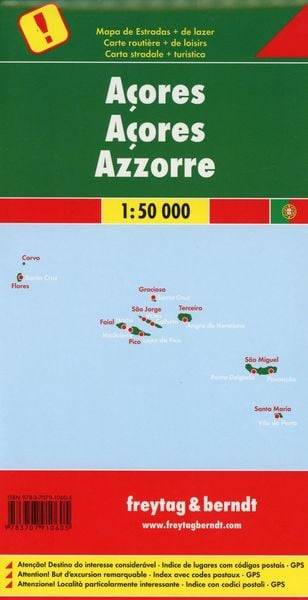 Azoren Autokarte 1 : 50.000