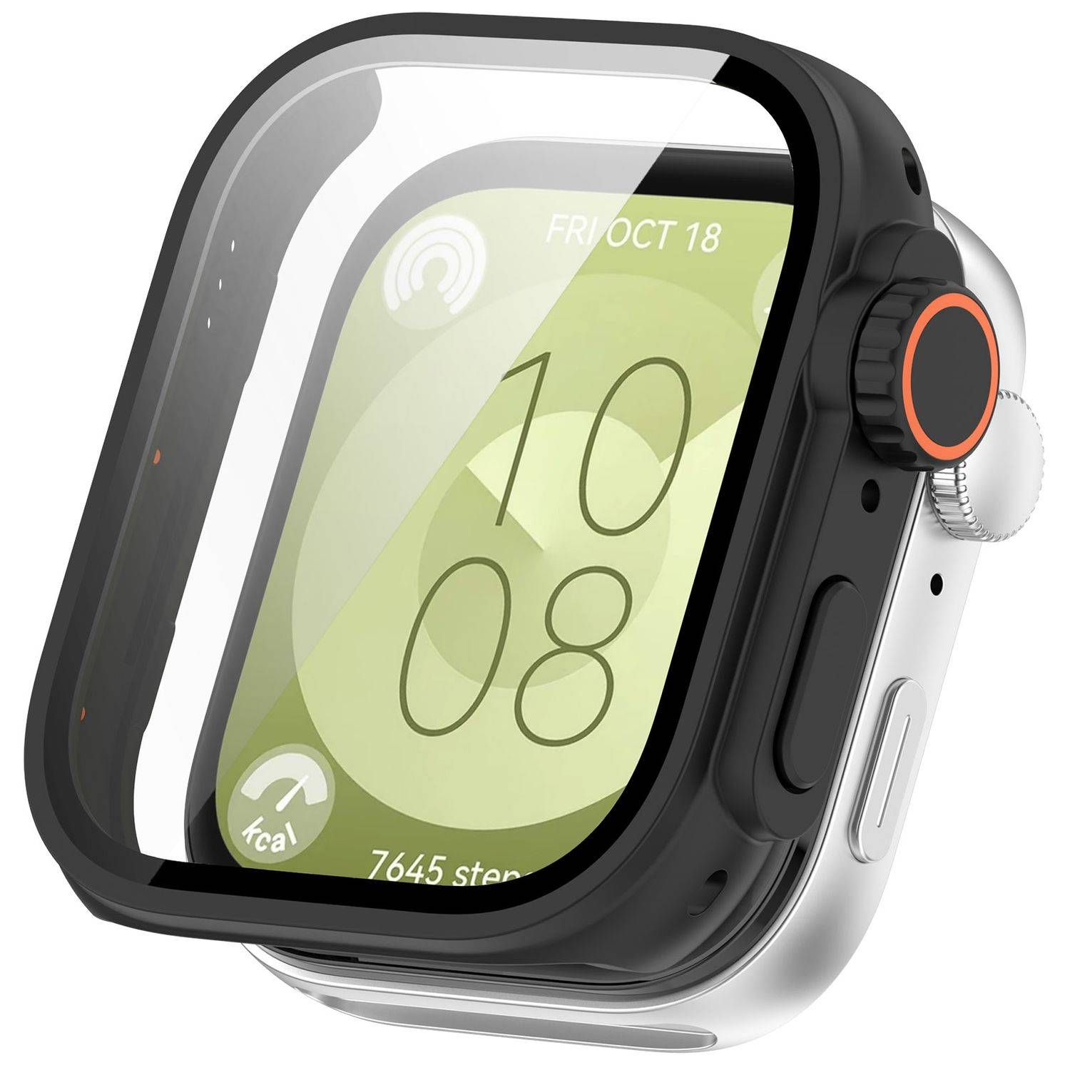 Für Huawei Watch Fit 3 Schutz Hülle Case Tasche + H9 Hart Glas Schwarz