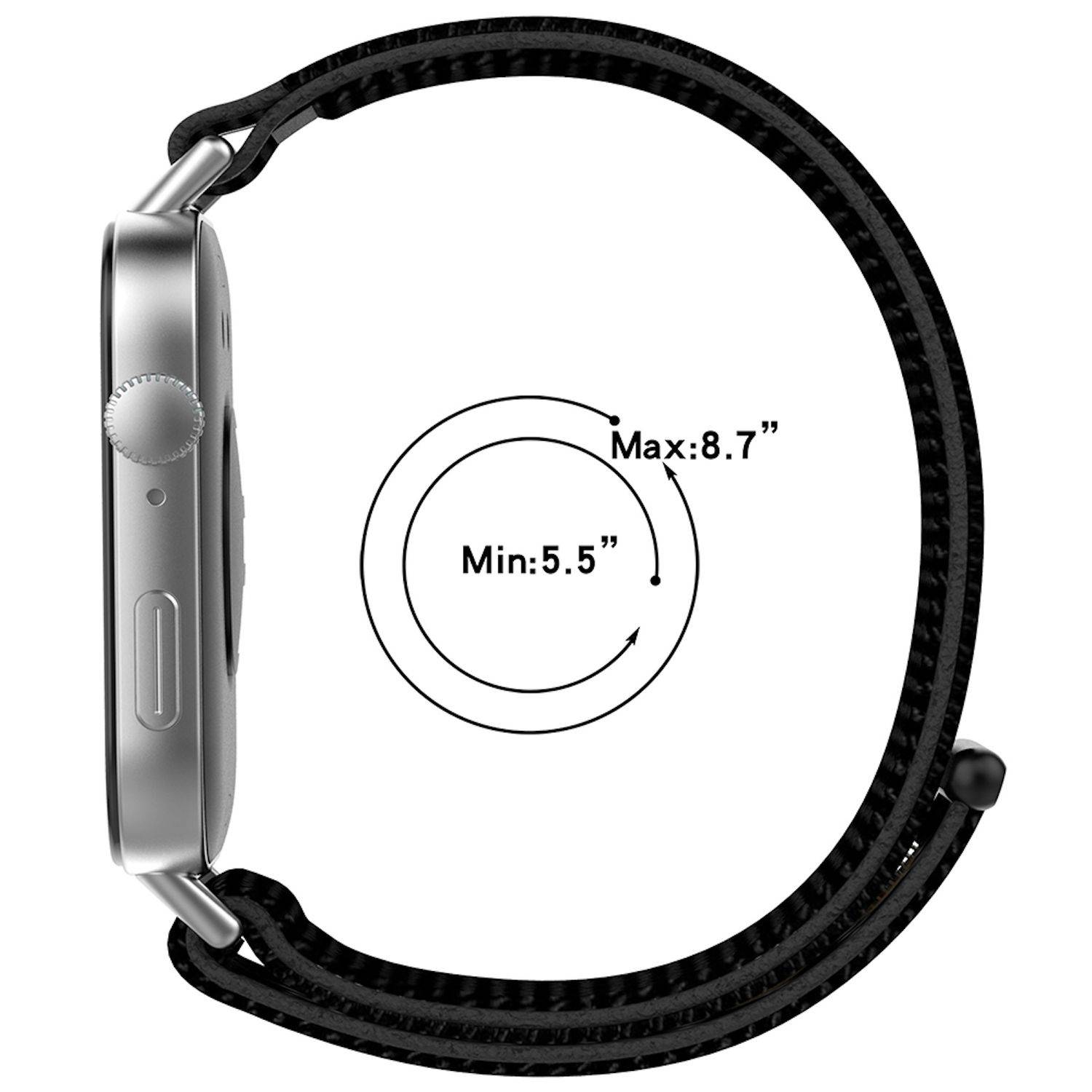 Für Huawei Watch Fit 3 Elastisches Nylon Klettverschluss Arm Band M2