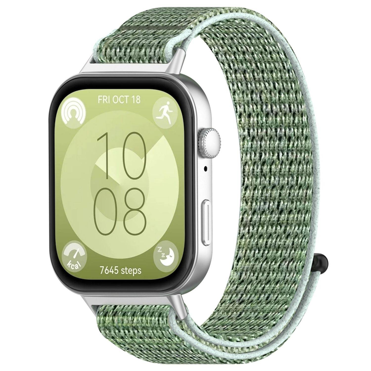 Für Huawei Watch Fit 3 Elastisches Nylon Klettverschluss Arm Band M8