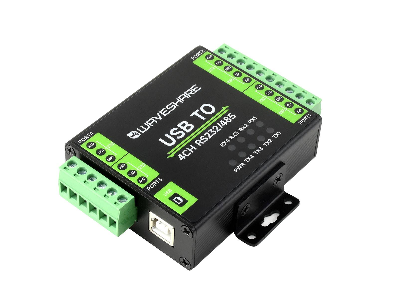 WaveShare Industrial Isolated USB to RS232/485 Converter (FT4232HL)