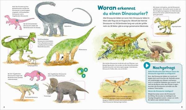 BOOKii® WAS IST WAS Junior Komm mit zu den Dinosauriern!