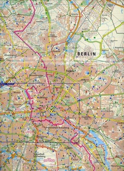 Berlin Mauerweg 1:60 000