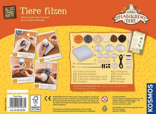 KOSMOS - AllesKönnerKiste - Die Schule der magischen Tiere - Tiere filzen