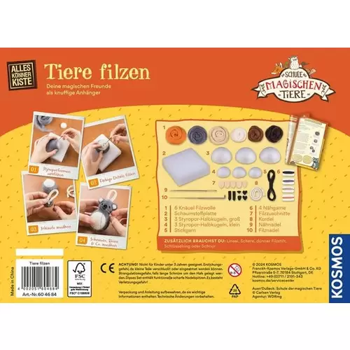 KOSMOS - AllesKönnerKiste - Die Schule der magischen Tiere - Tiere filzen KOSMOS - AllesKönnerKiste - Die Schule der magischen Tiere - Tiere filzen