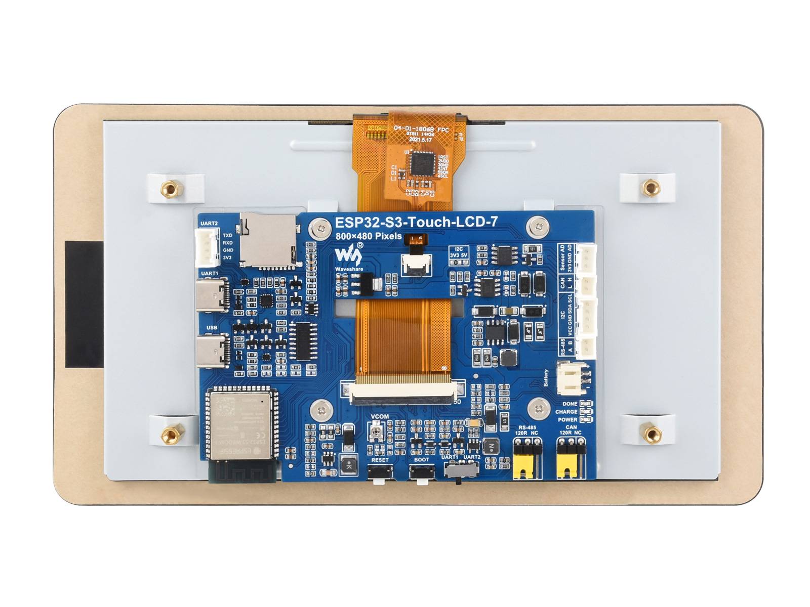 WaveShare ESP32-S3 7inch Capacitive Touch Display Dev Board 800x480