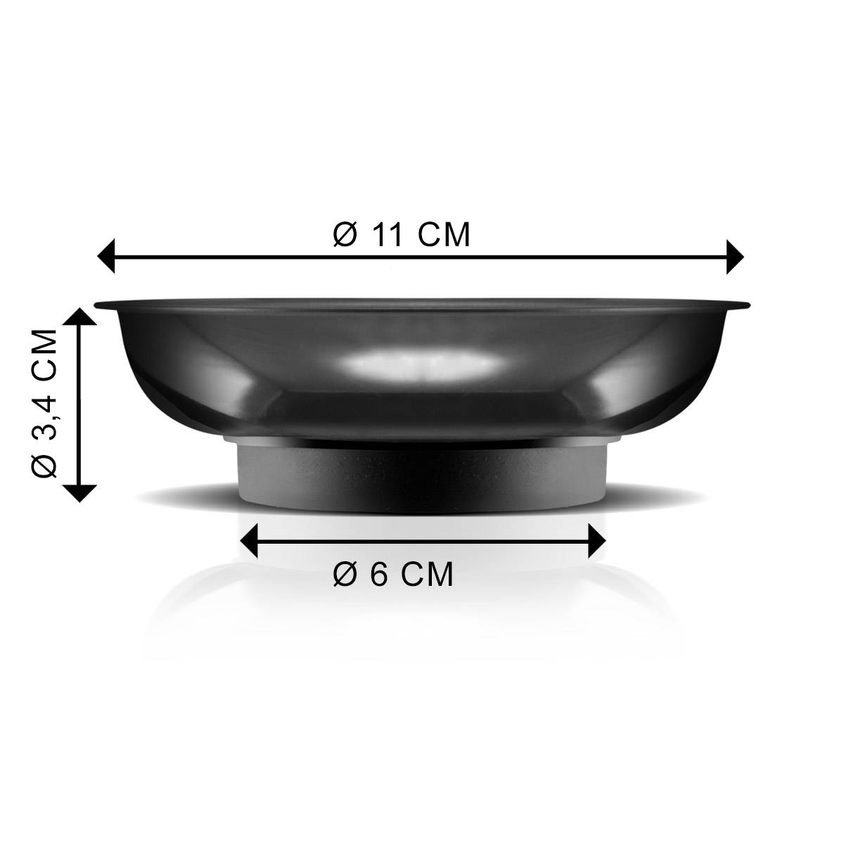STAHLWERK Magnetschale Zoll aus Kunststoff mit starkem Magnet 8 Stück