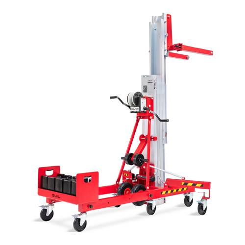 GUIL CB-01 - Stahlbehälter passend für Material-Lift TORO-B /-C /-D Serie (Aufnahme 5x Gegengewicht) - in rot