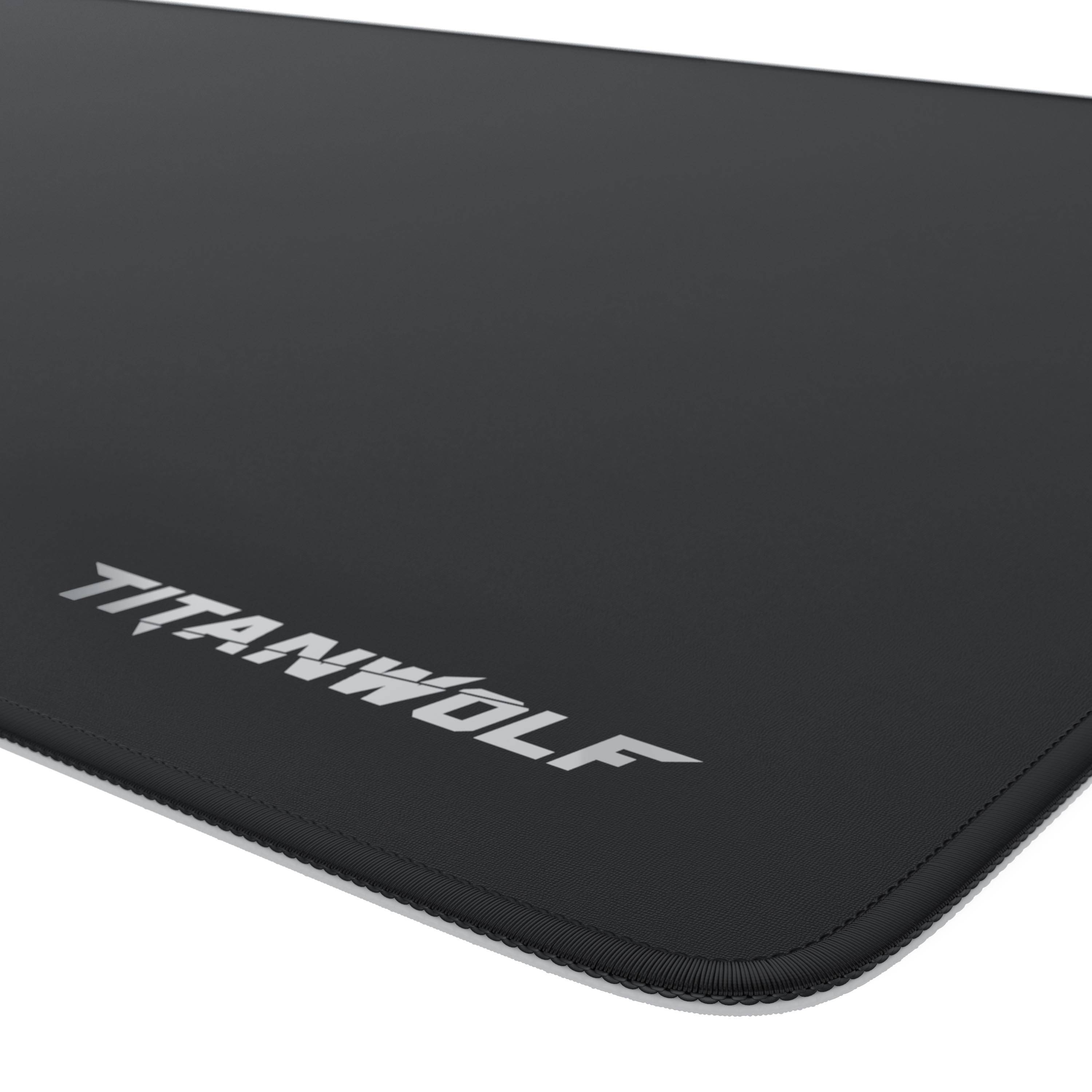Titanwolf Gaming Mauspad, XXL Speed Gaming Mousepad / Extragroße Fläche von 900 x 400mm, Titanwolf Logo