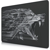 Titanwolf Gaming Mauspad XL, 440 x 350mm Mousepad mit Stoffoberfläche, Gummierte Rückseite, Wolfsmotiv Titanwolf Gaming Mauspad XL, 440 x 350mm Mousepad mit Stoffoberfläche, Gummierte Rückseite, Wolfsmotiv