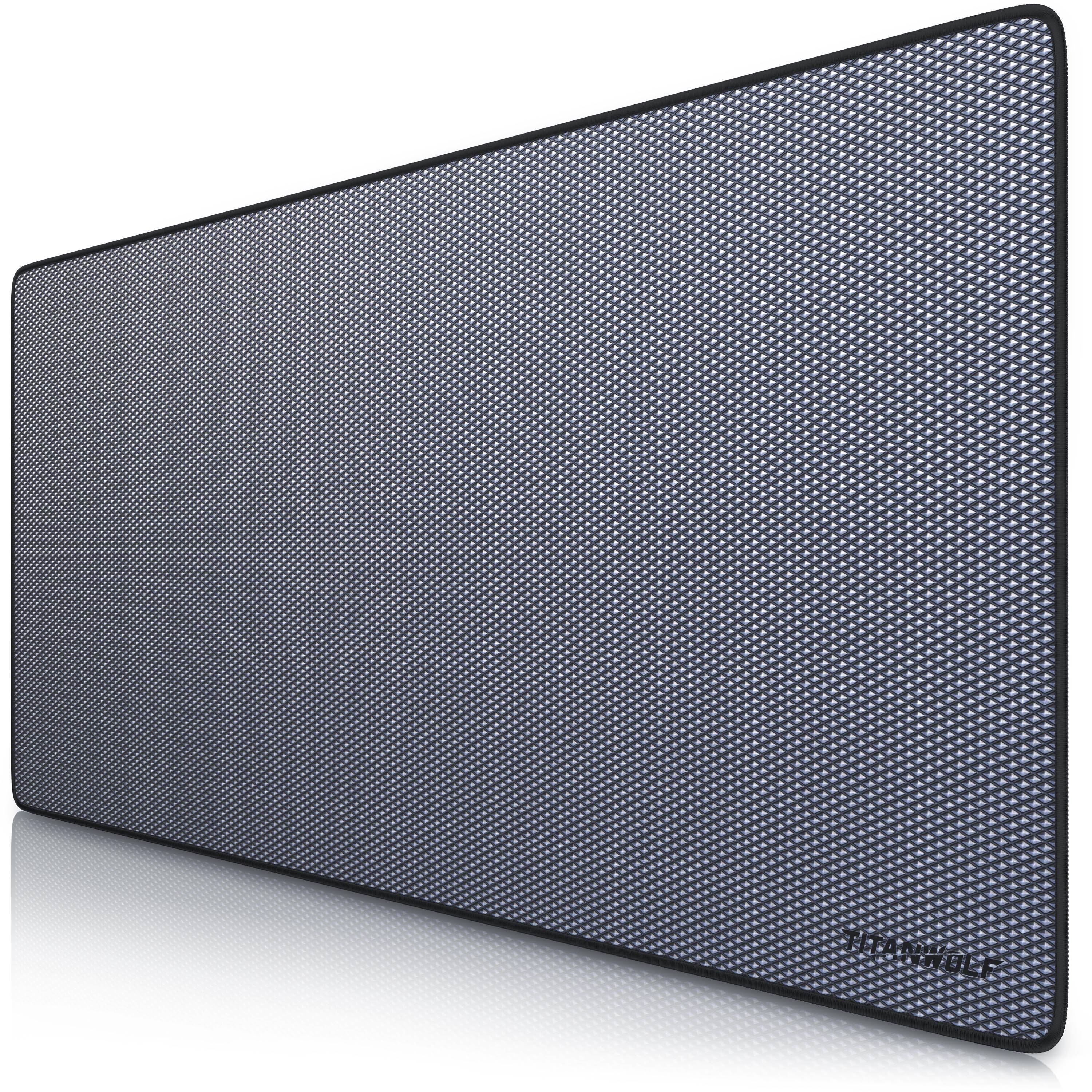 Titanwolf Gaming Mauspad XXL, glattes Stoffgewebe, Speed Mousepad 900 x 400mm große Fläche, Diamantmotiv