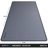 Titanwolf Gaming Mauspad XXL, glattes Stoffgewebe, Speed Mousepad 900 x 400mm große Fläche, Diamantmotiv Titanwolf Gaming Mauspad XXL, glattes Stoffgewebe, Speed Mousepad 900 x 400mm große Fläche, Diamantmotiv