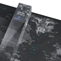 Titanwolf Gaming Mauspad XXL, glattes Stoffgewebe, Speed Mousepad, 900 x 400mm große Fläche, Globus Titanwolf Gaming Mauspad XXL, glattes Stoffgewebe, Speed Mousepad, 900 x 400mm große Fläche, Globus