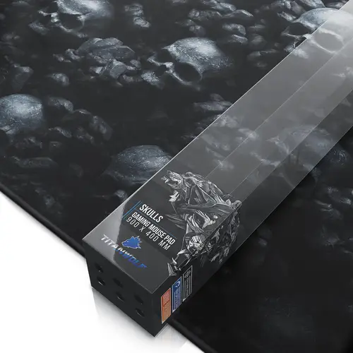 Titanwolf Gaming Mauspad XXL, glattes Stoffgewebe, Speed Mousepad 900 x 400mm große Fläche, Skulls Titanwolf Gaming Mauspad XXL, glattes Stoffgewebe, Speed Mousepad 900 x 400mm große Fläche, Skulls