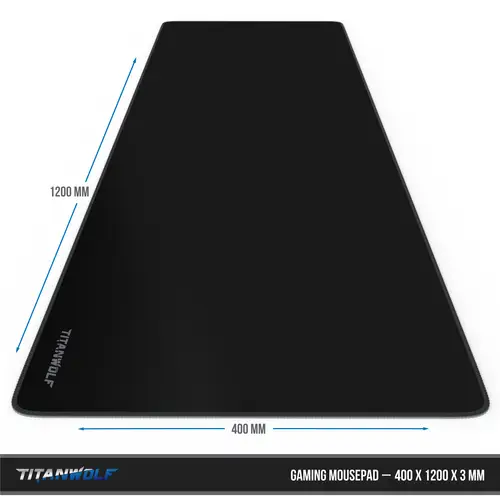 Titanwolf Gaming Mauspad, XXXL Speed Mousepad 1200 x 400 mm, Geschwindigkeit & Präzision, Alpha Titanwolf Gaming Mauspad, XXXL Speed Mousepad 1200 x 400 mm, Geschwindigkeit & Präzision, Alpha