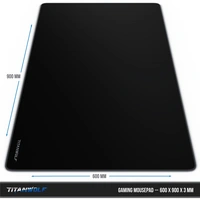Titanwolf XXL Speed Gaming Mauspad aus Mircofaser Mousepad 900 x 600 mm / Schreibtischunterlage Titanwolf XXL Speed Gaming Mauspad aus Mircofaser Mousepad 900 x 600 mm / Schreibtischunterlage