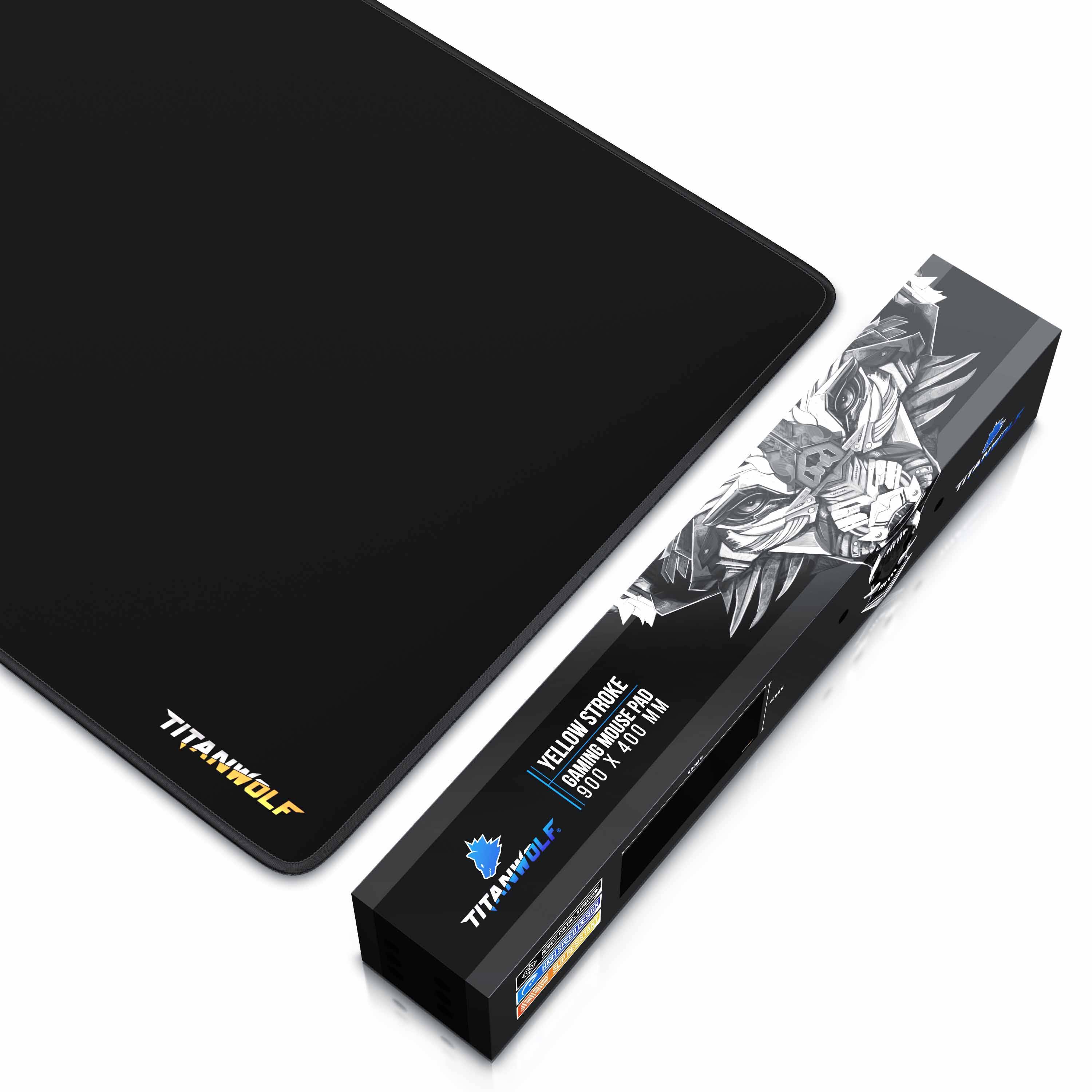 Titanwolf Gaming Mauspad, XXL Speed Gaming Mousepad / Extragroße Fläche von 900 x 400mm, Alpha Wrist