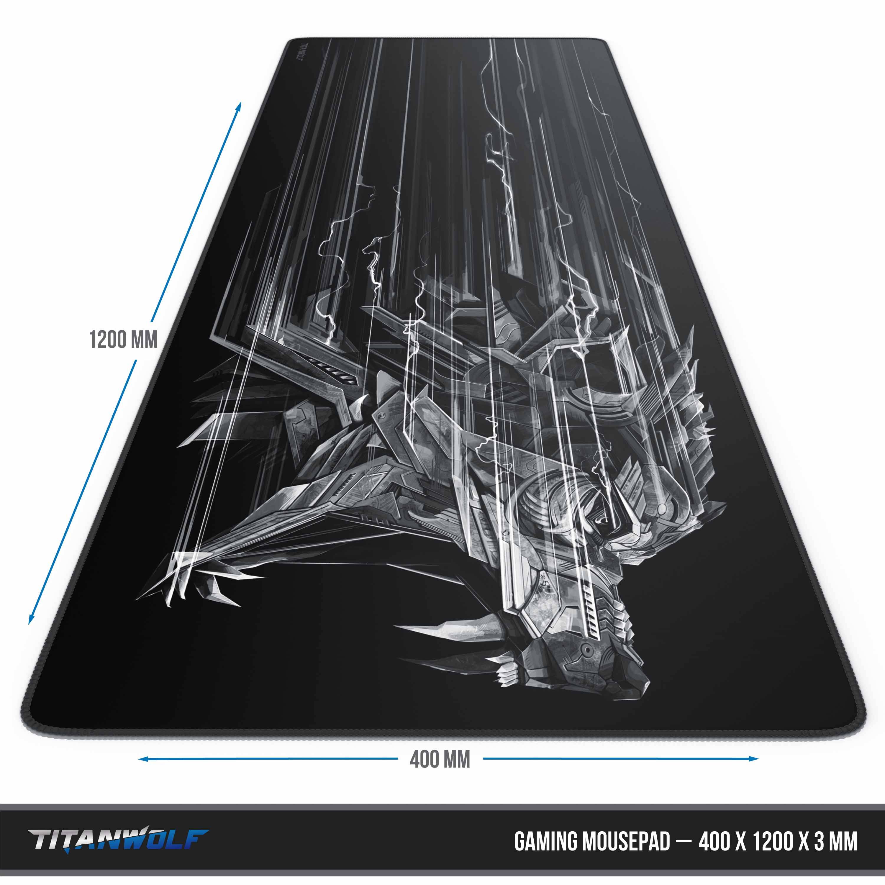 Titanwolf Gaming Mauspad, XXXL Speed Mousepad 1200 x 400 mm, Geschwindigkeit & Präzision, Epsilon