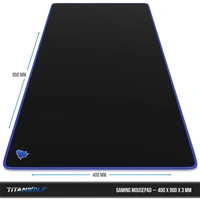 Titanwolf Gaming Mauspad, XXL Speed Gaming Mousepad / Extragroße Fläche von 900 x 400mm, Kopf blau Titanwolf Gaming Mauspad, XXL Speed Gaming Mousepad / Extragroße Fläche von 900 x 400mm, Kopf blau